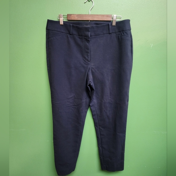 Ann Taylor Pants - Julie Skinny Navy Blue Ankle Dress Pants Size 12